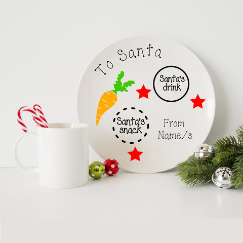 santa plate