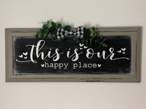 this is our happy place frame