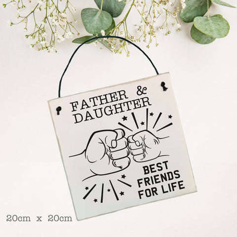 Fist Bump | Father and Son | Father and Daughter | Wall Hanger | Fathers Day/Birthday | wall plaque