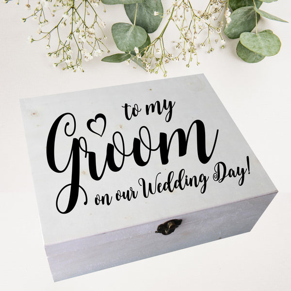 To my Bride/Groom on our Wedding Day | Box Sticker | Die Cut Vinyl Sticker ONLY