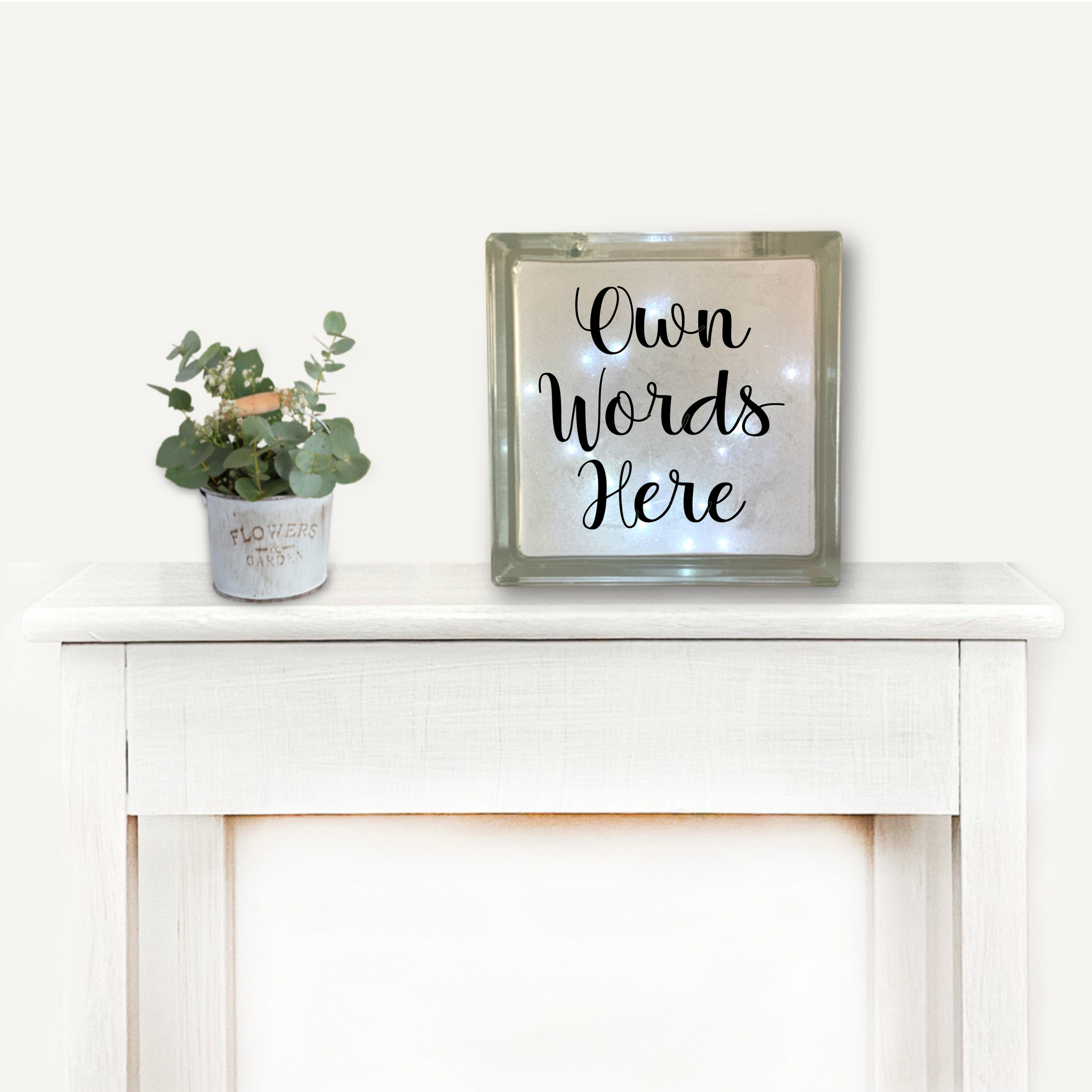 Die Cut Vinyl Sticker for Glass Block | Design Your Own |