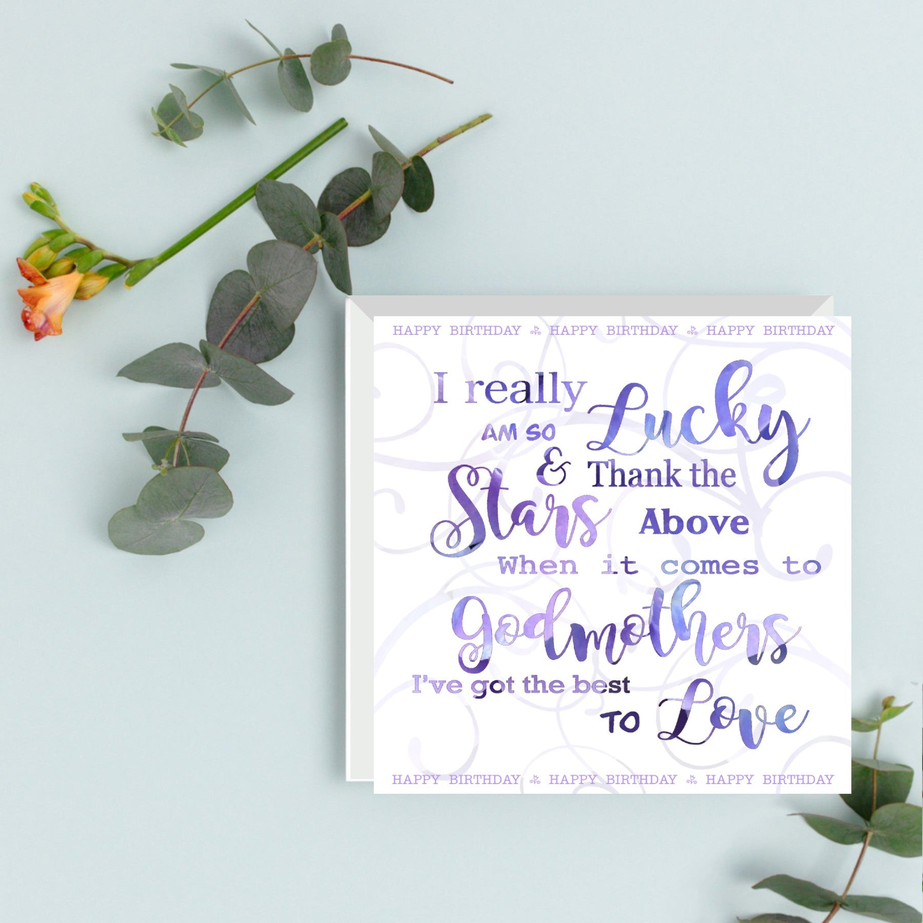 godmother birthday card