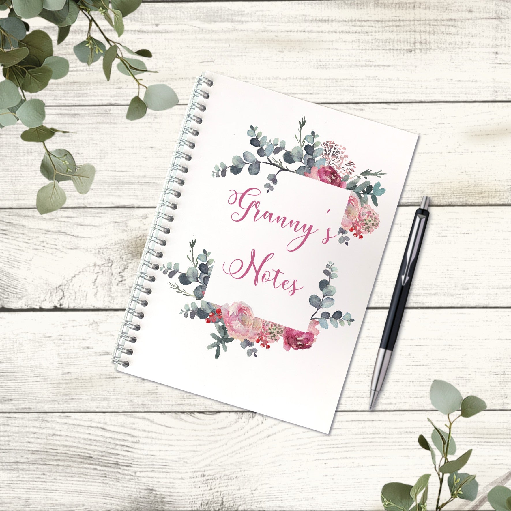 Granny's Notes | Personalised Notebook |  Sketches | A5 Book | Birthday Gift for Granny