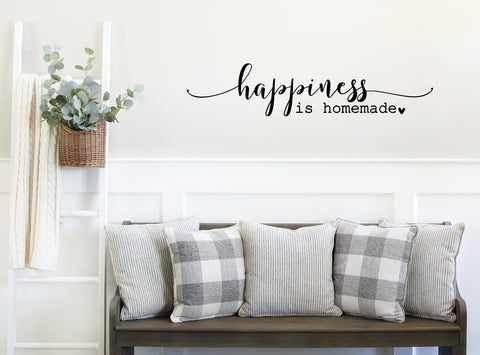 Happiness is homemade  | Die Cut Sticker - 2 sizes available