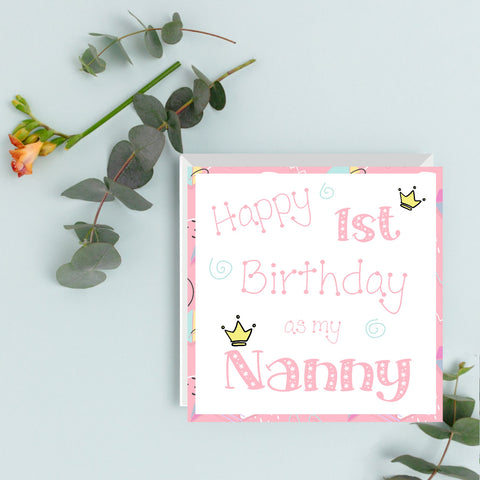 happy 1st birthday nanny