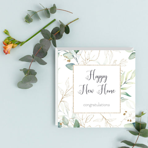 Happy New Home | New Home Card | Moving In | Congratulations Greeting Card
