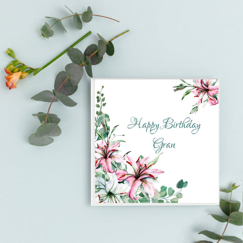 Happy Birthday Gran  | Happy Birthday Greeting Card