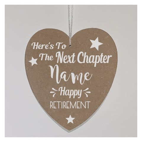 Happy Retirement Gift | Personalised Retirement Gift | Retirement Wall Hanger/Plaque
