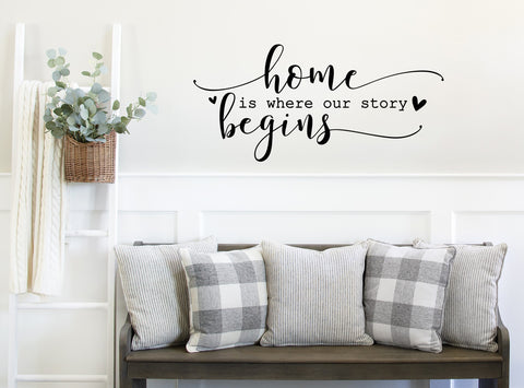 Home is where our story begins | Die Cut Sticker - 2 sizes available