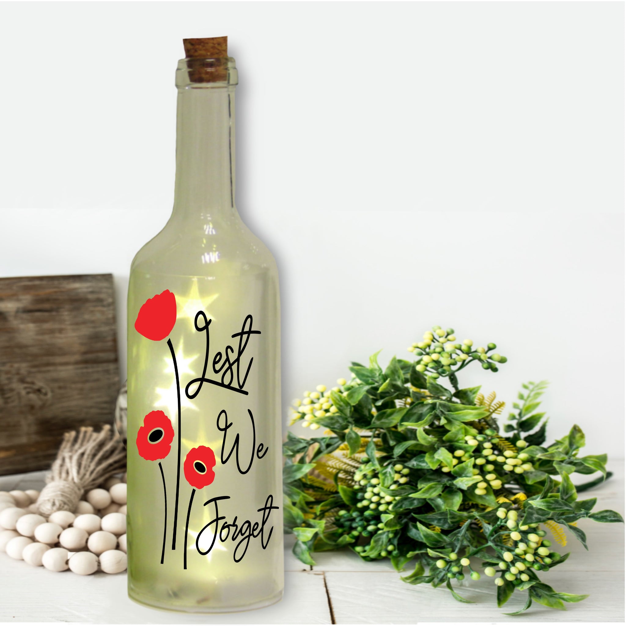 Bottle Sticker | Lest We Forget | Memorial Sticker