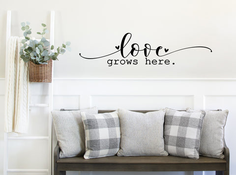 Love Grows here | Die Cut Sticker - 2 sizes available