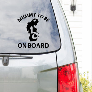 Mummy to be onboard | Car Stickers | Die Cut Vinyl Stickers