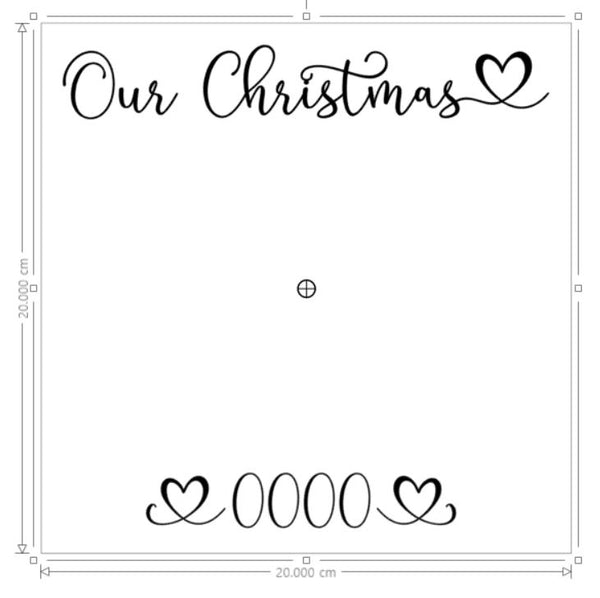 Christmas Sticker | Our Christmas | Photo Frame for Christmas Gift | Home Decor