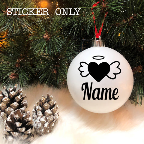 personalised christmas bauble