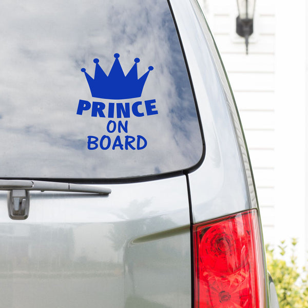 Prince on Board | Car Stickers | Die Cut Vinyl Stickers