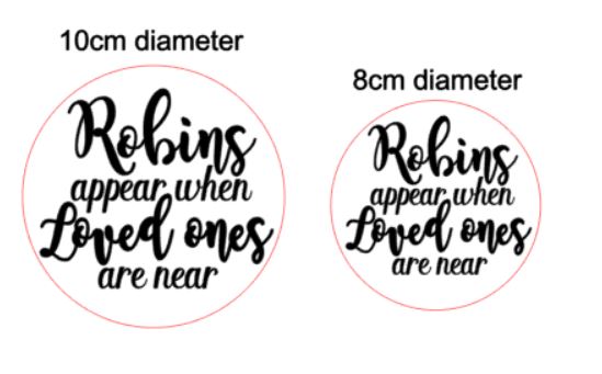 robins appear when loved ones are near christmas tree baubles