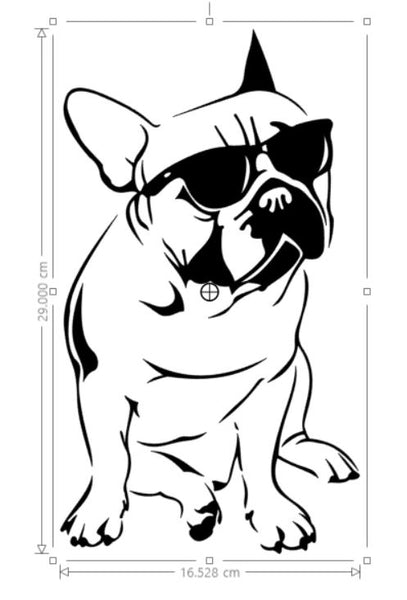 French Bulldog Sticker | Vinyl Wall Sticker | Wall Sticker | Home Decor/Salon