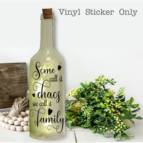 family sticker for bottle