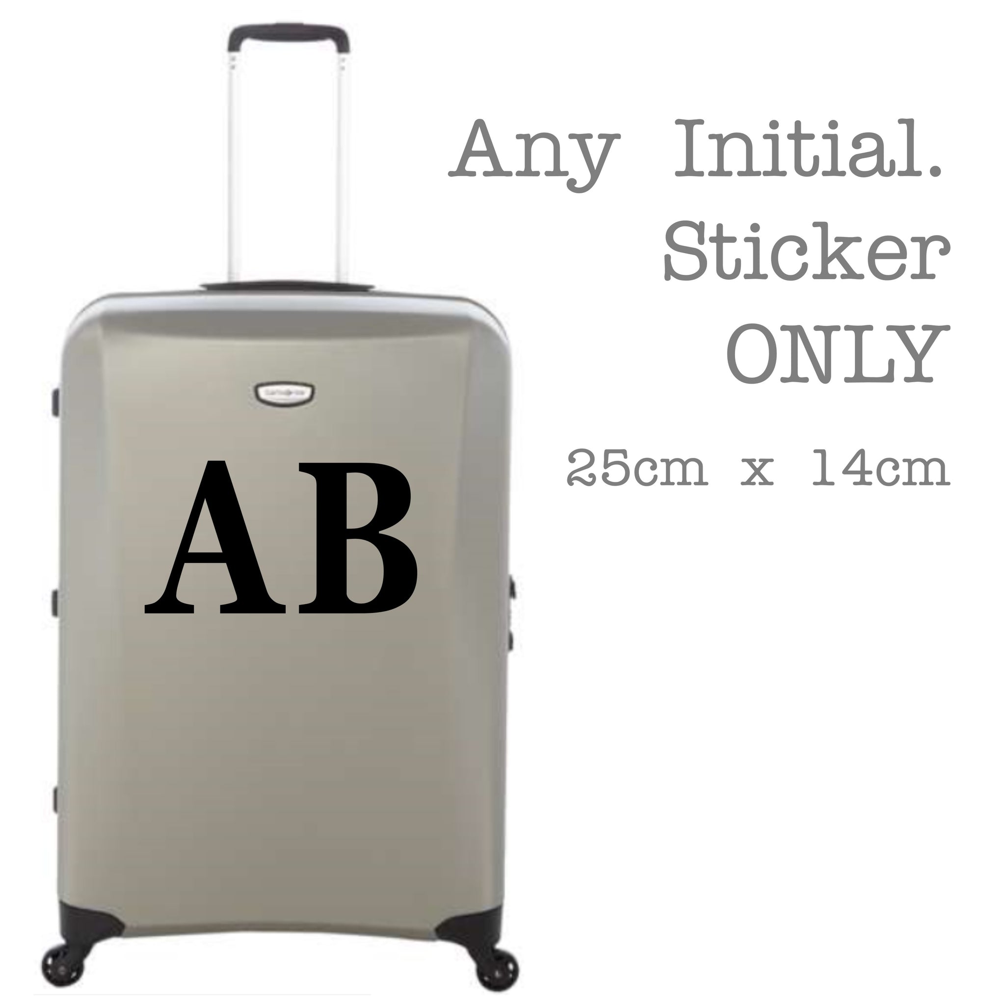 Personalised Luggage Sticker | Suitcase Sticker | Die cut vinyl stickers
