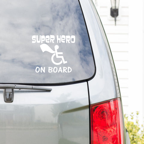 Superhero on board | Car Stickers | Die Cut Vinyl Stickers