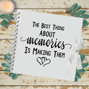 The best thing about memories is making them | Photo Album, Photo Frame, Glass Block Decal