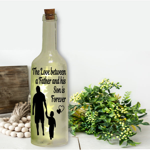 The Love Between a Father and His Daughter is Forever | Bottle Sticker