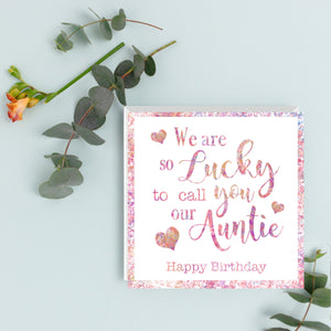 Happy Birthday card Auntie