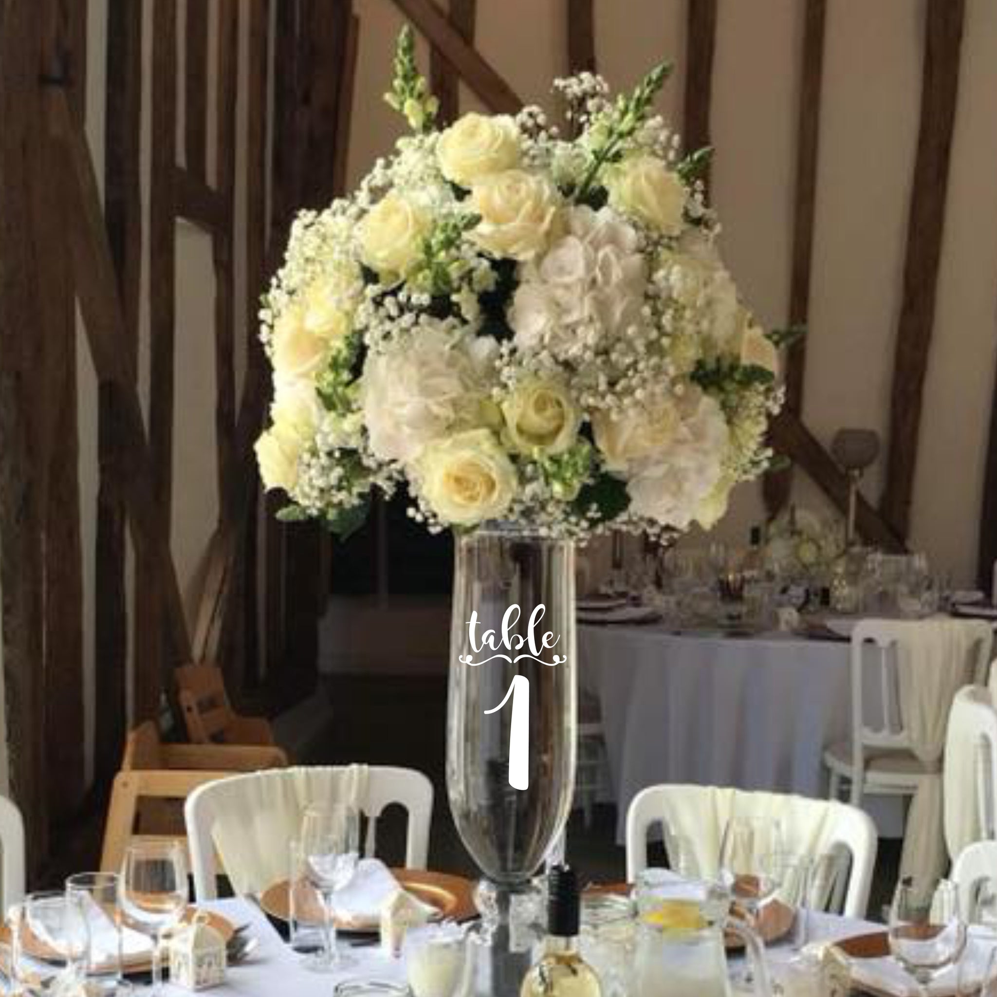 Wedding Table Decoration | Table numbers | Stickers for wedding venue | centrepieces